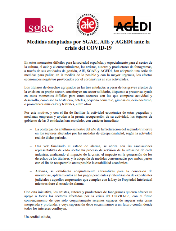 Comunicado